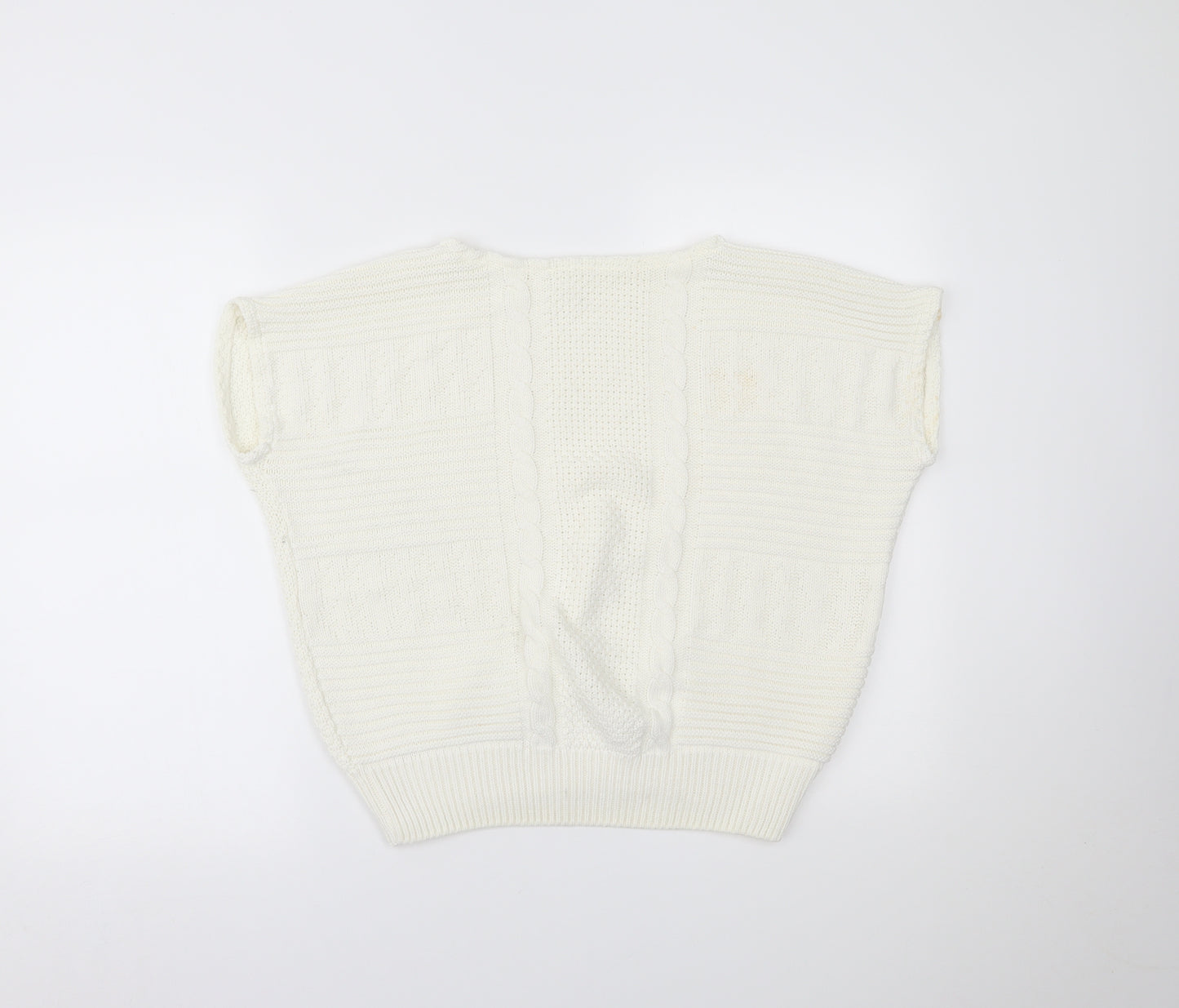 Preworn Womens White   Basic T-Shirt Size 16