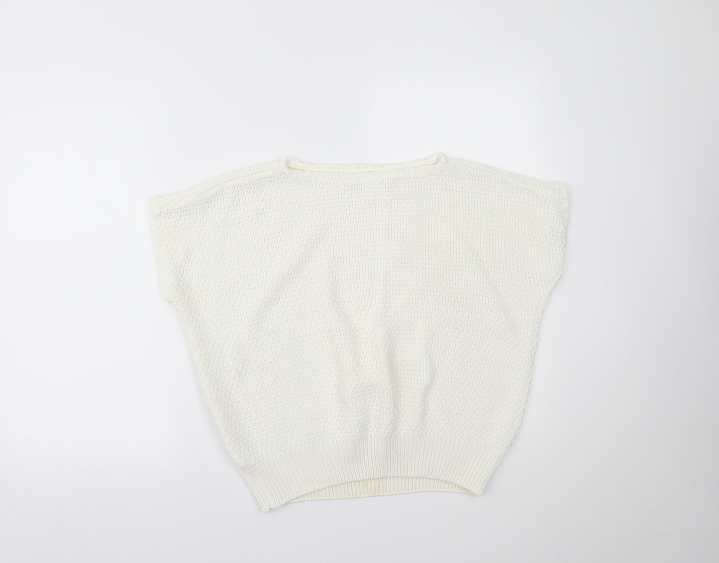 Preworn Womens White   Basic T-Shirt Size 16