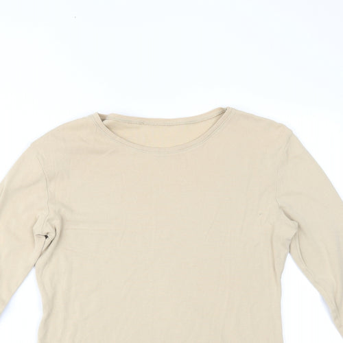 Preworn Womens Beige   Basic Blouse Size 14
