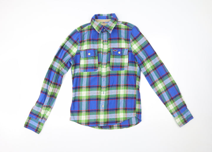 Hollister Mens Multicoloured Plaid Button-Up Size S