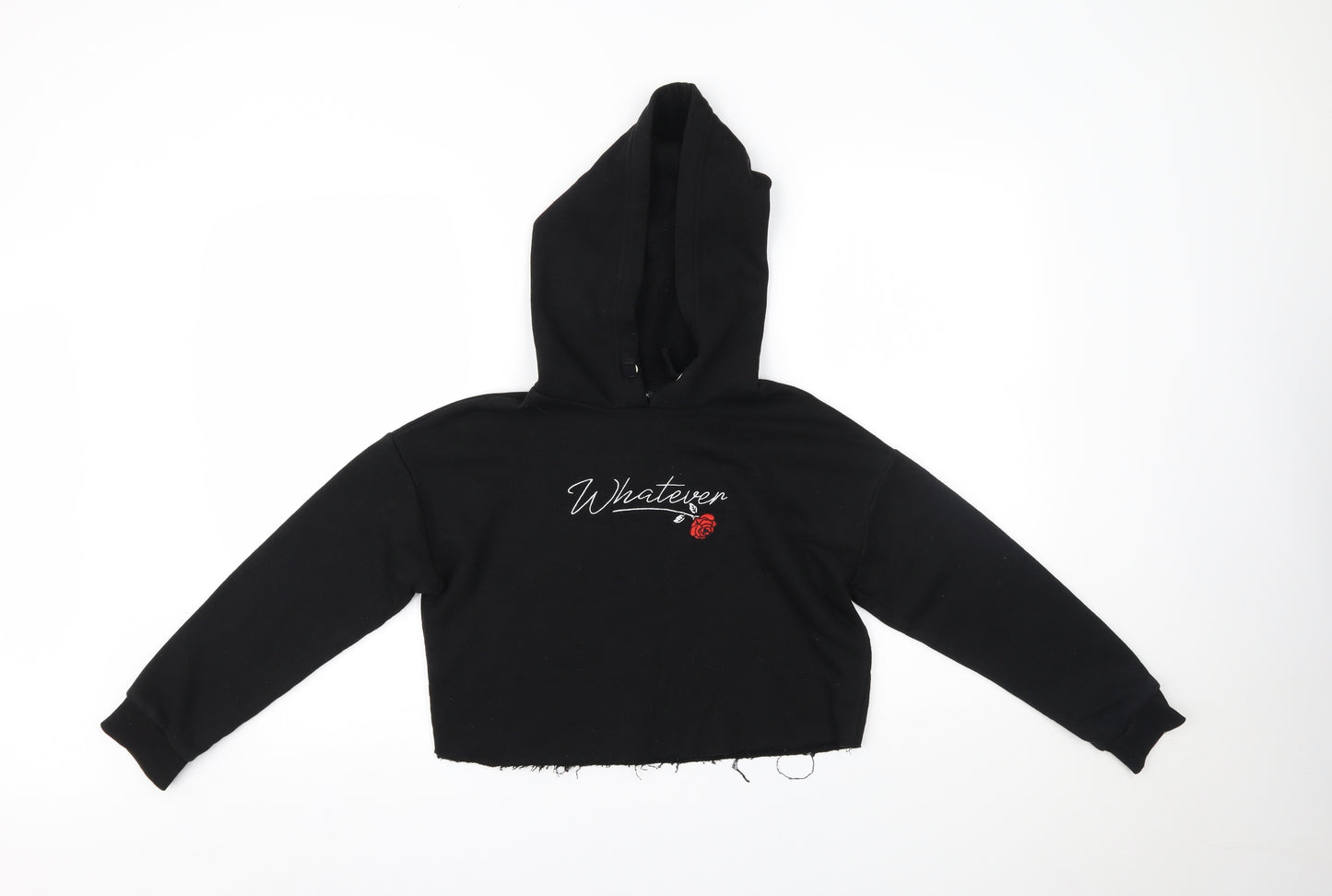 New Look Girls Black   Pullover Hoodie Size 10-11 Years
