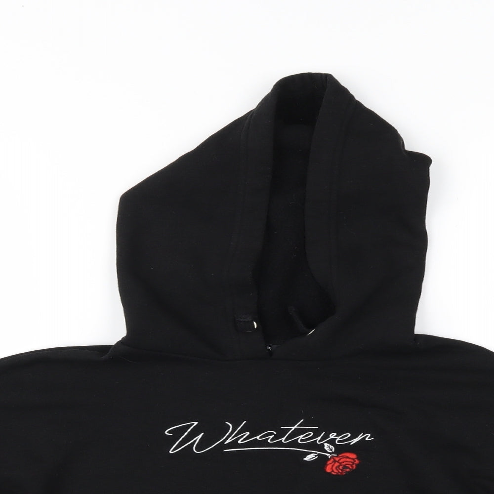 New Look Girls Black   Pullover Hoodie Size 10-11 Years