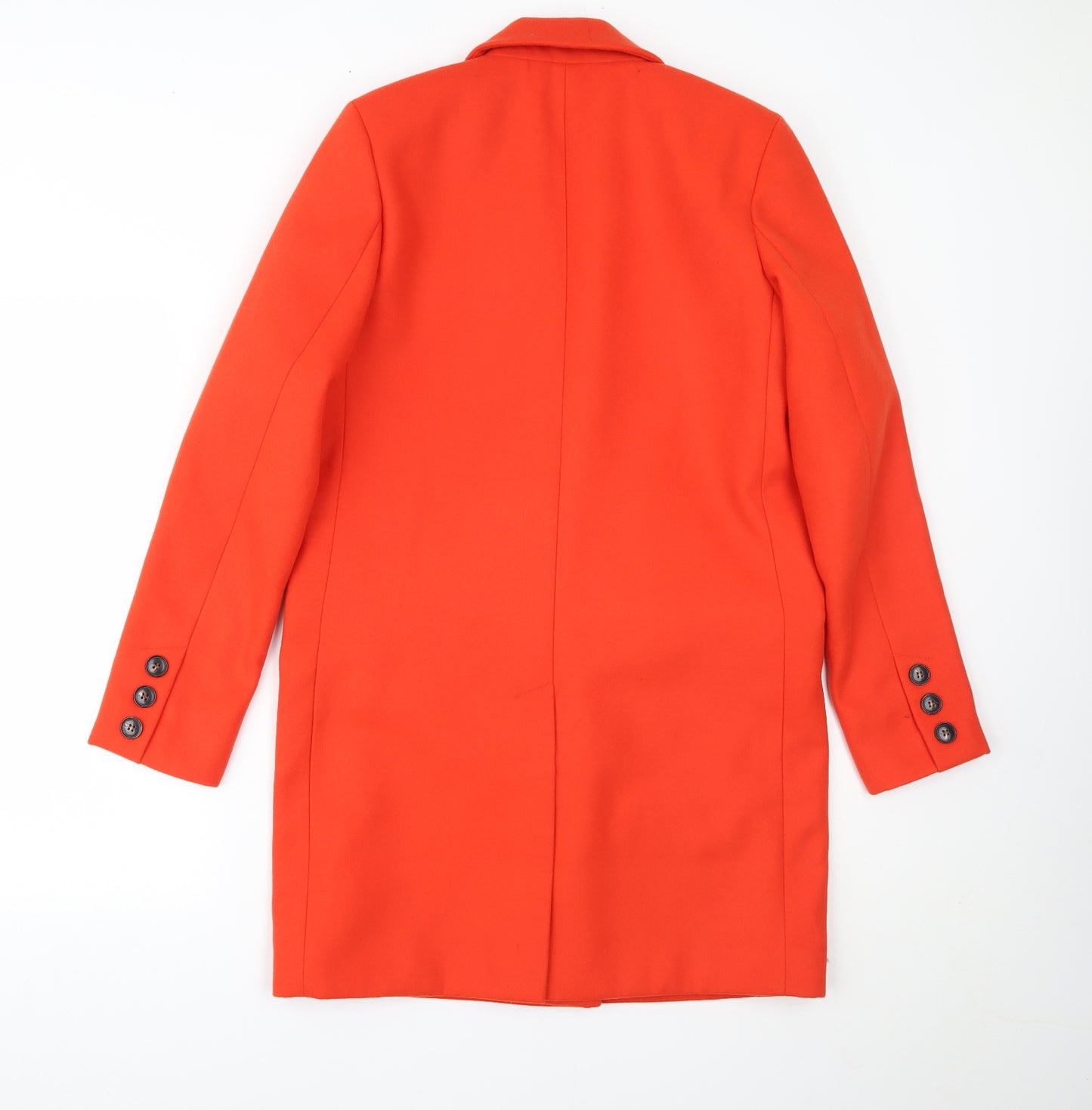 River Island Womens Orange   Overcoat Coat Size 10