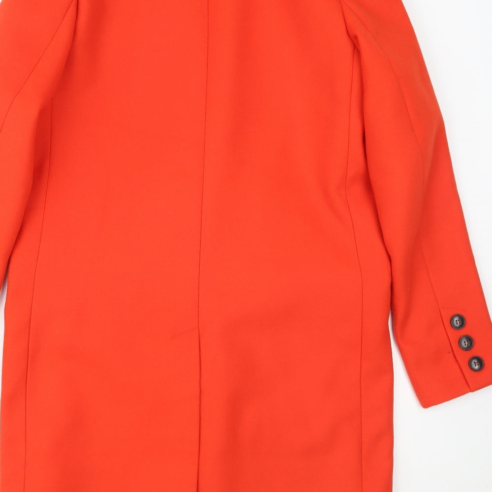 River Island Womens Orange   Overcoat Coat Size 10
