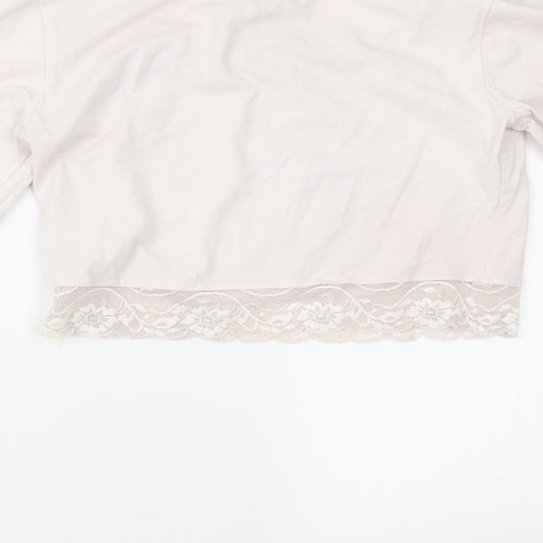 H&M Womens Pink   Cropped Blouse Size S