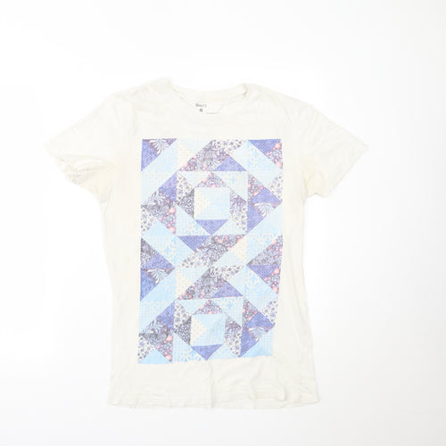 DNM73 Mens White    T-Shirt Size S