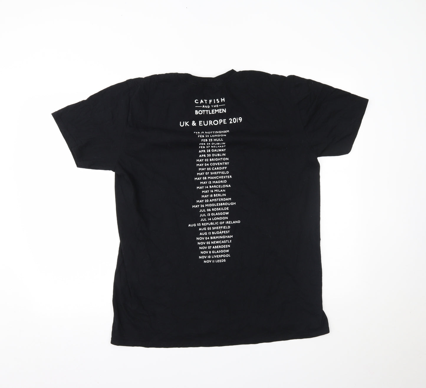 Gildan Mens Black    T-Shirt Size L
