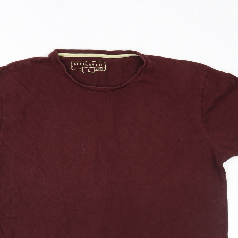 Primark Mens Red    T-Shirt Size L