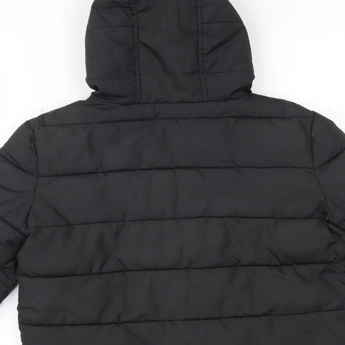River Island Boys Black   Puffer Jacket Coat Size 7-8 Years