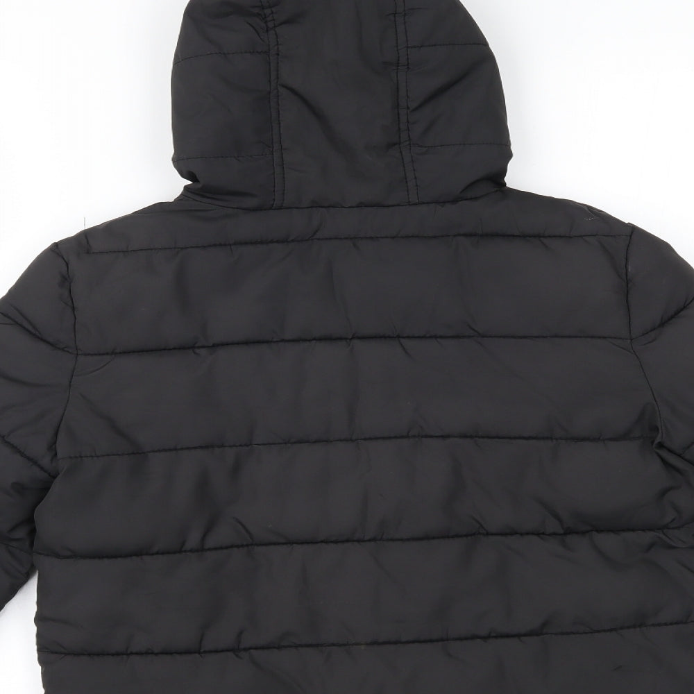 River Island Boys Black   Puffer Jacket Coat Size 7-8 Years