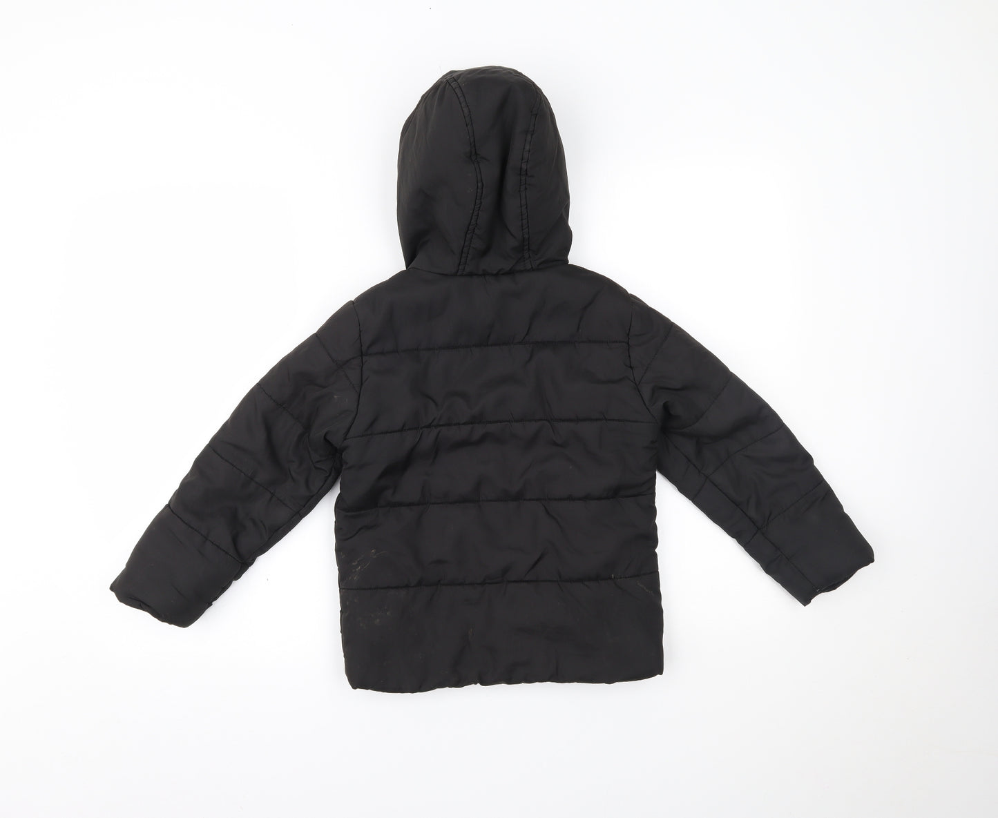 Matalan Boys Black   Puffer Jacket Coat Size 7 Years