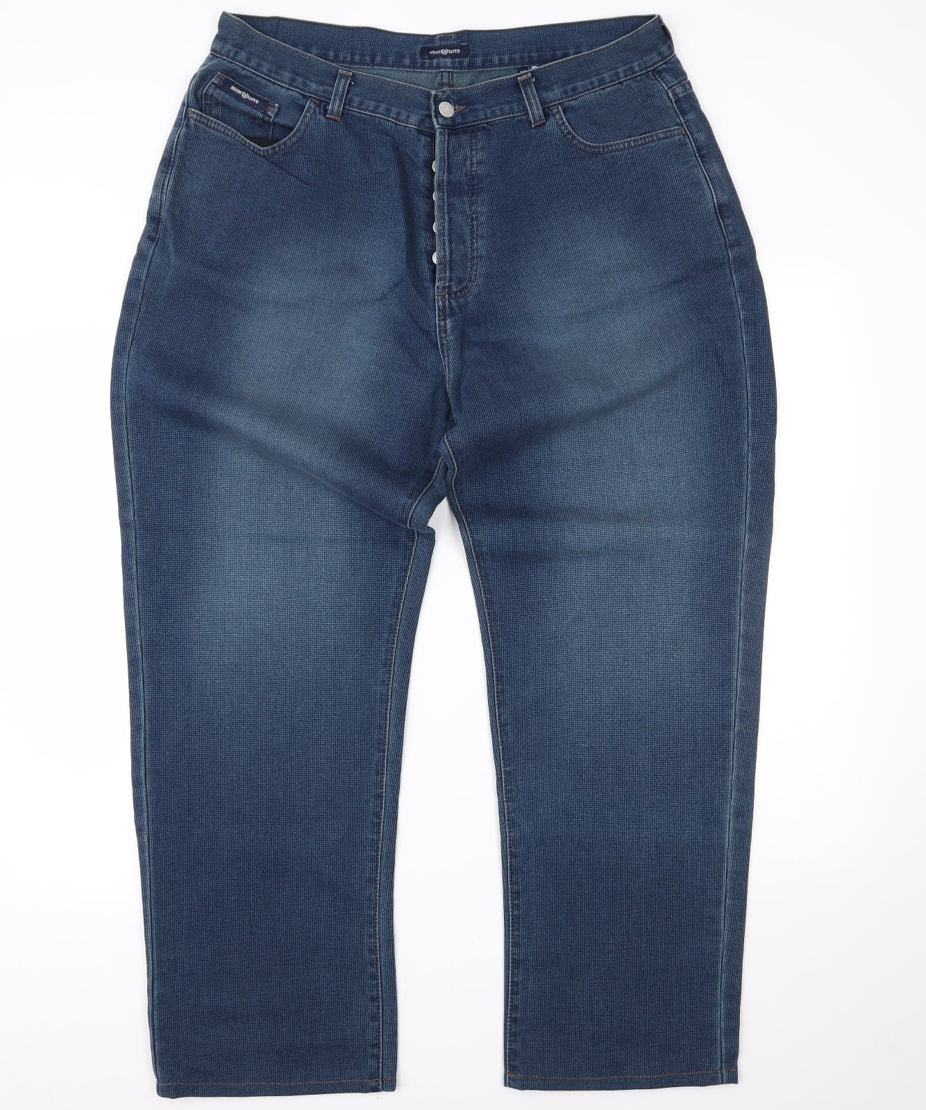 Henri Lloyd Mens Blue  Denim Straight Jeans Size 38 L26 in