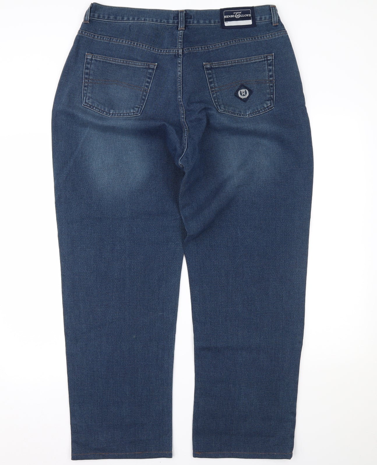 Henri Lloyd Mens Blue  Denim Straight Jeans Size 38 L26 in