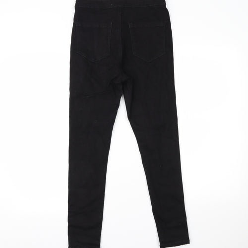 Miss Selfridge Womens Black  Denim Skinny Jeans Size 10 L26 in