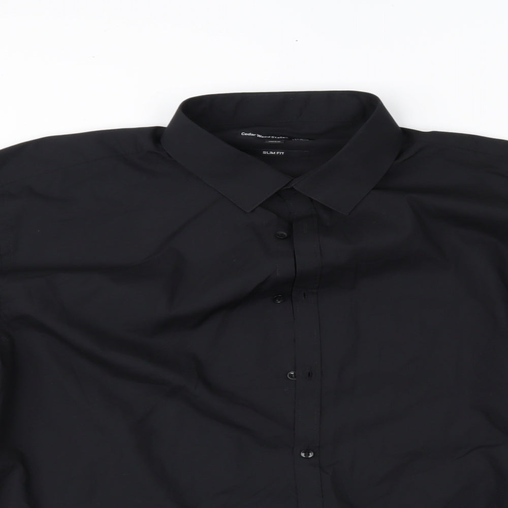 Primark Mens Black    Dress Shirt Size 17.5