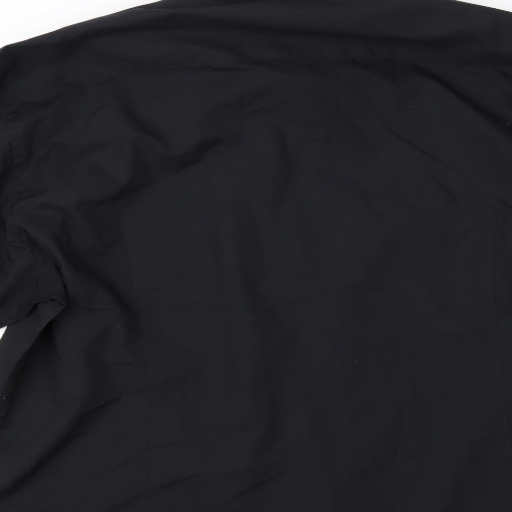 Primark Mens Black    Dress Shirt Size 17.5