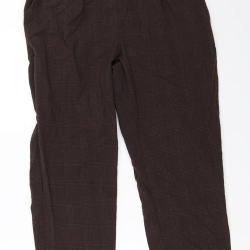 H&M Womens Brown   Capri Trousers Size 44 L25.5 in