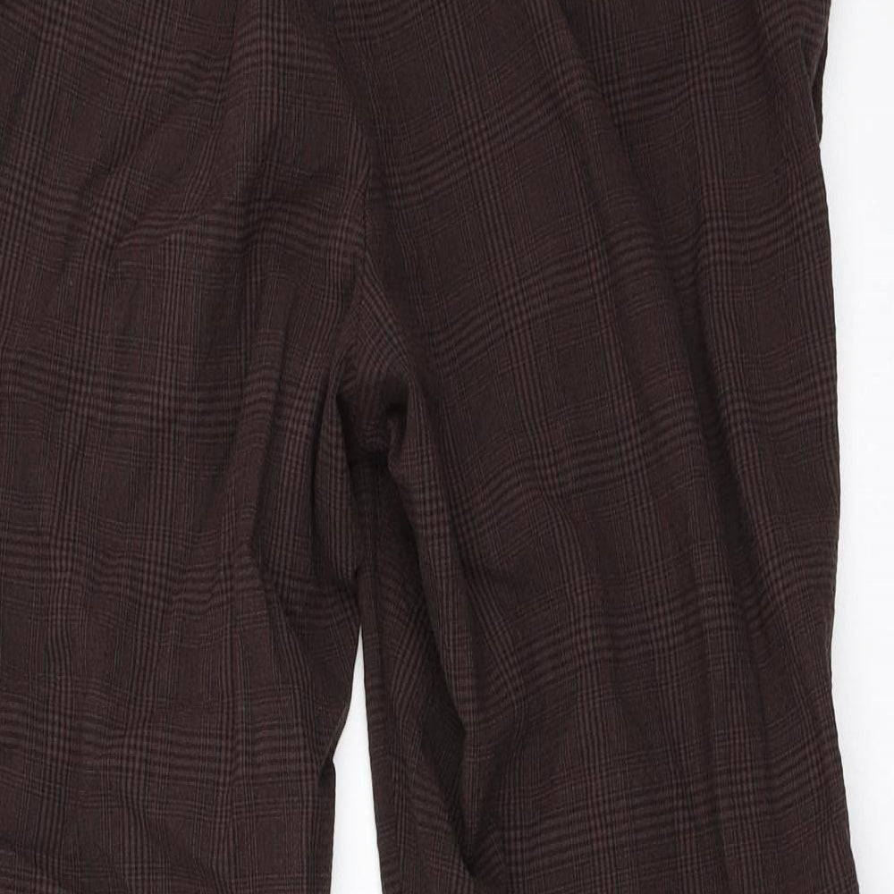 H&M Womens Brown   Capri Trousers Size 44 L25.5 in