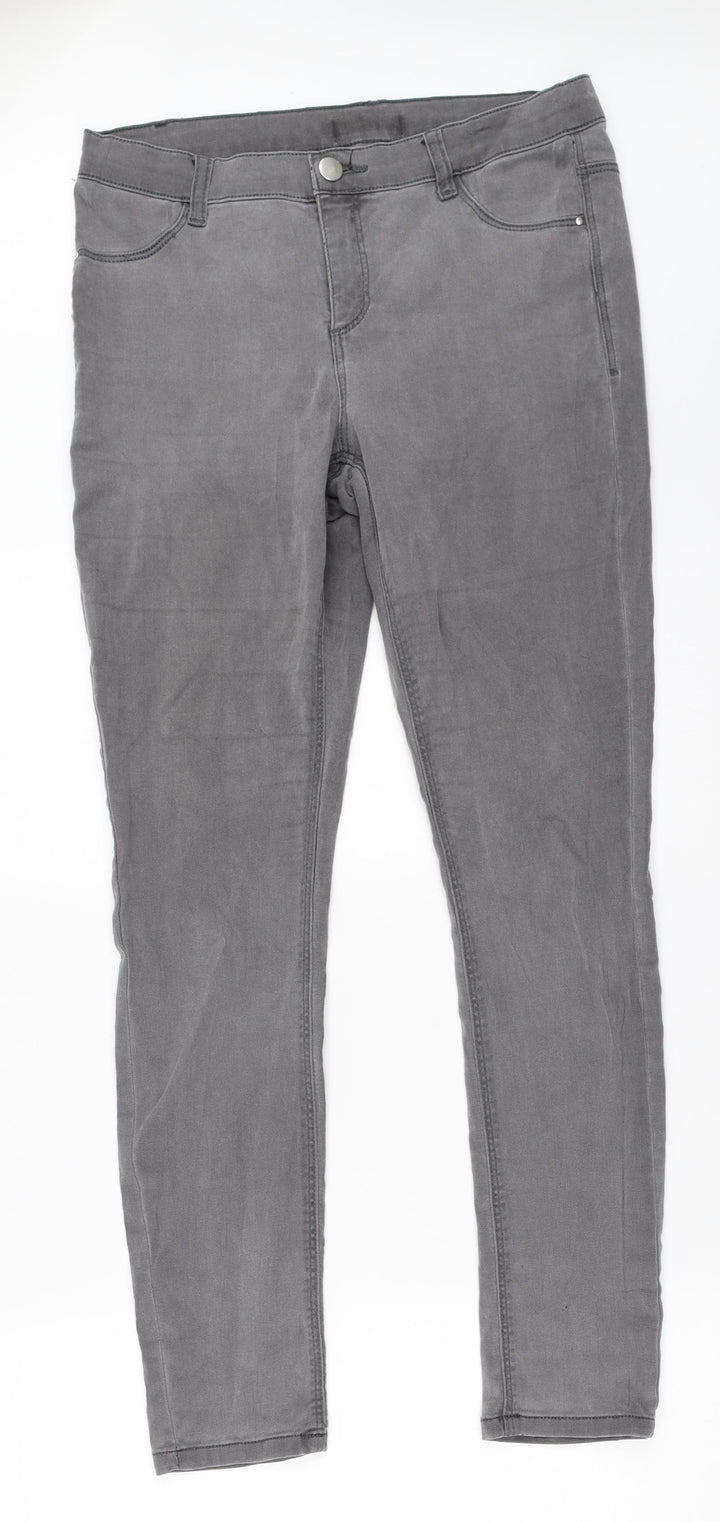 Preworn Womens Grey Skinny Jeans Size 31 in L29 in