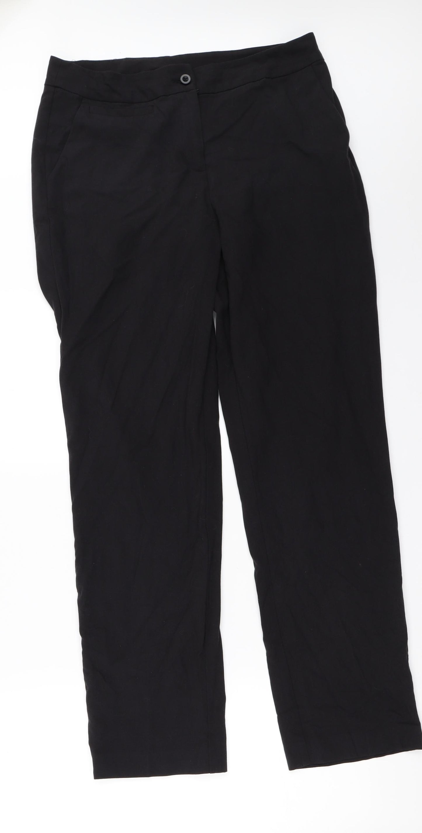 TU Womens Black   Trousers  Size 12 L30.5 in