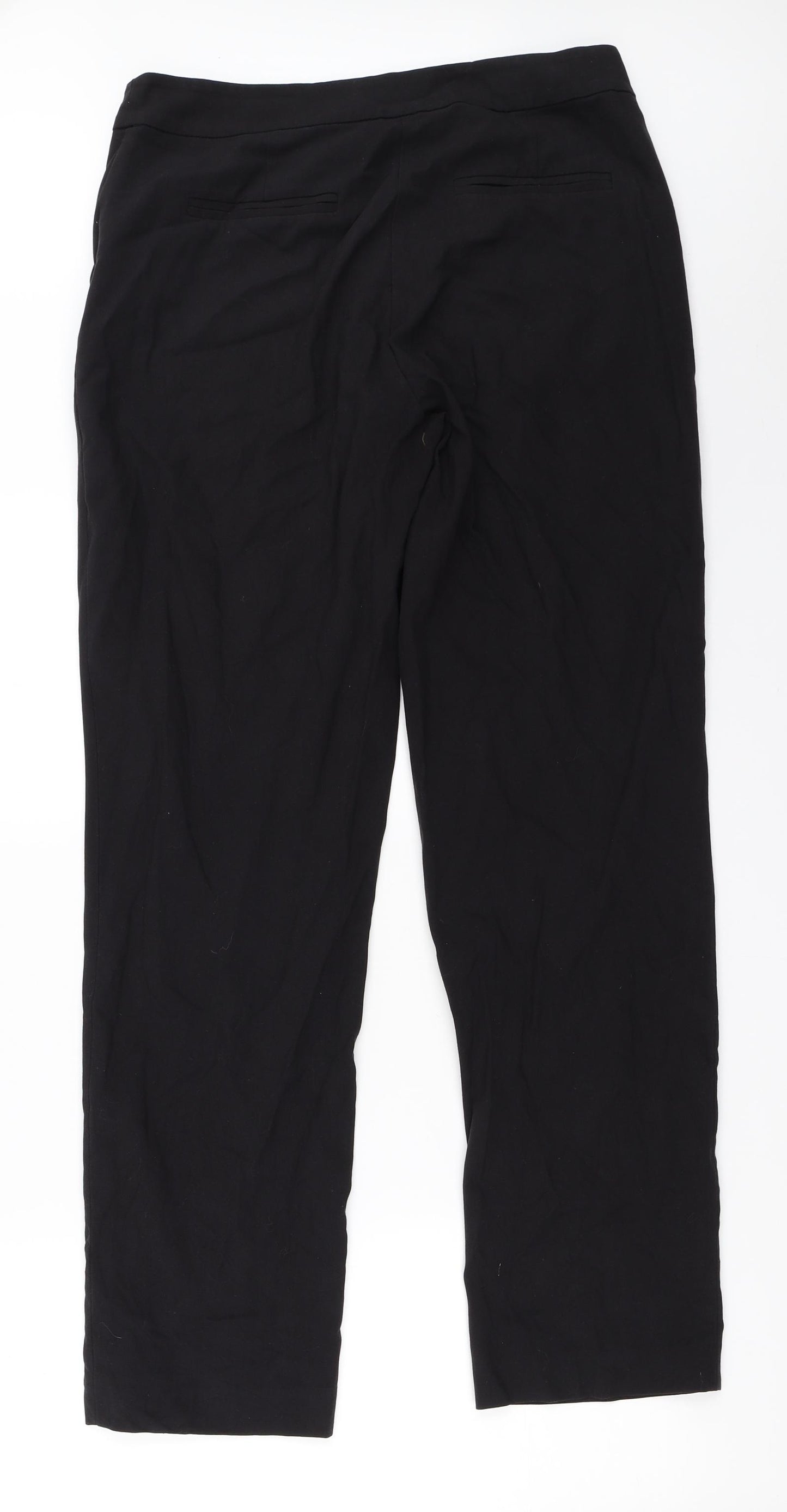 TU Womens Black   Trousers  Size 12 L30.5 in