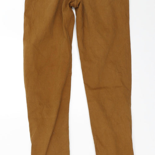 Topshop Womens Beige   Chino Trousers Size 6 L28 in
