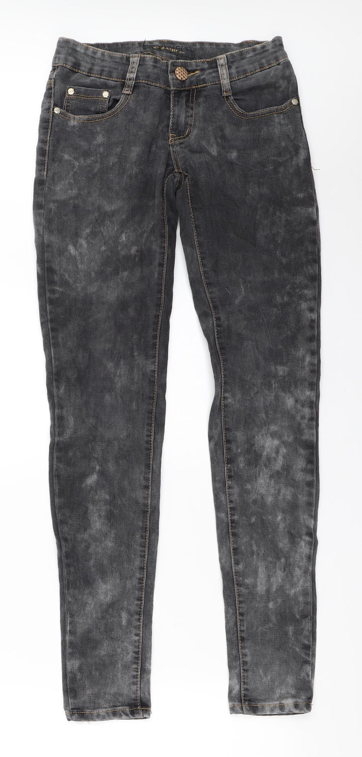 Sasha Womens Grey Skinny Jeans Size 34 L30 in