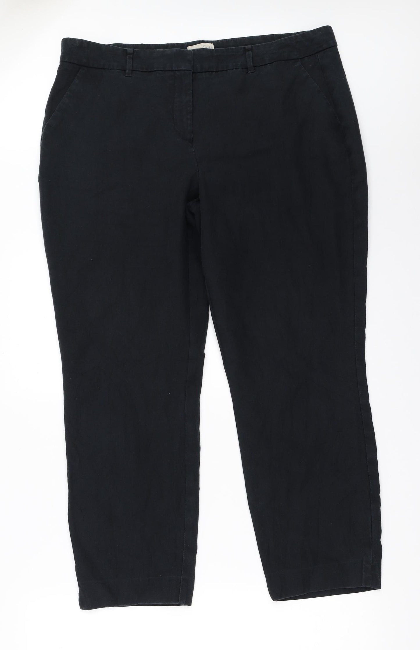 Phase Eight Womens Black   Capri Trousers Size 38 in L26 in