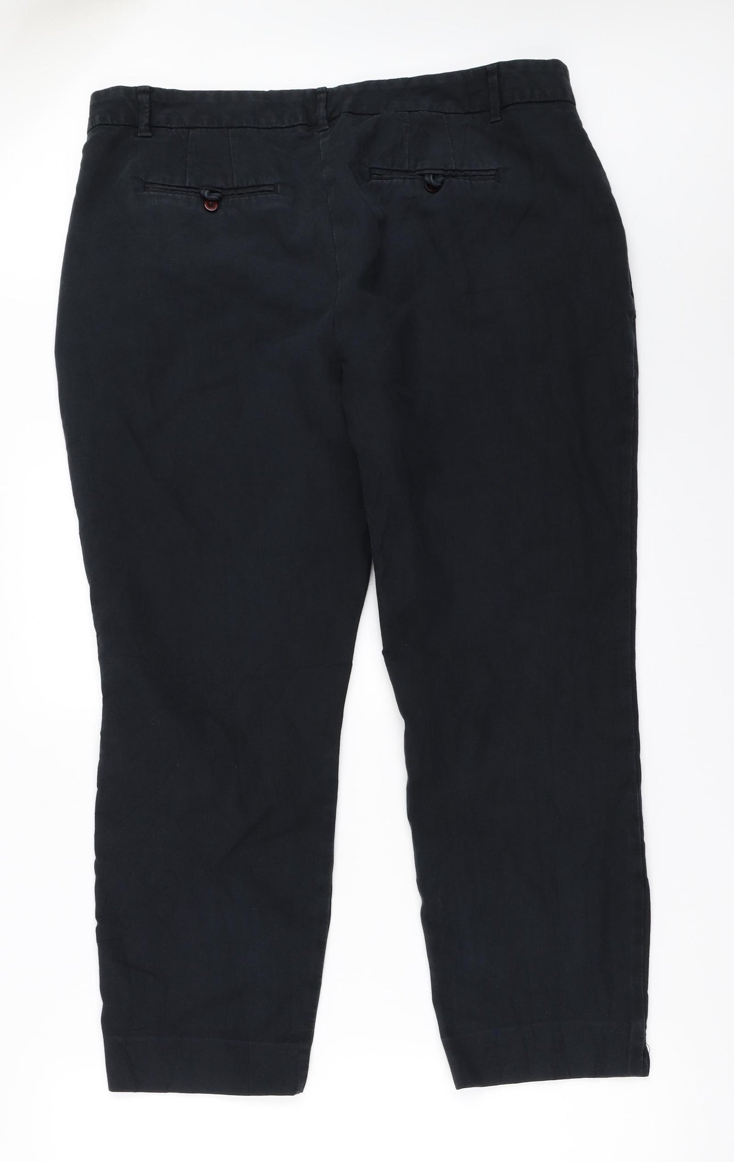 Phase Eight Womens Black   Capri Trousers Size 38 in L26 in