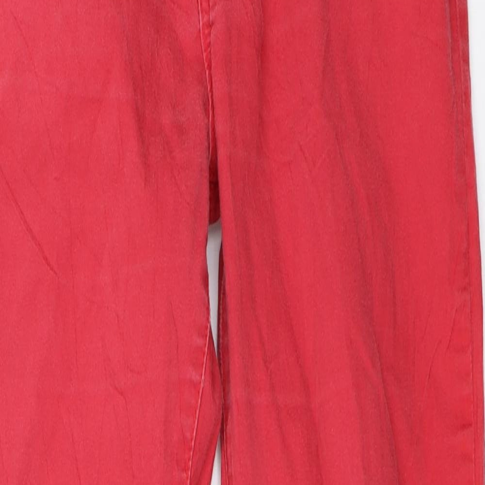 Miss Cherry Womens Red   Straight Jeans Size 31 in L28 in