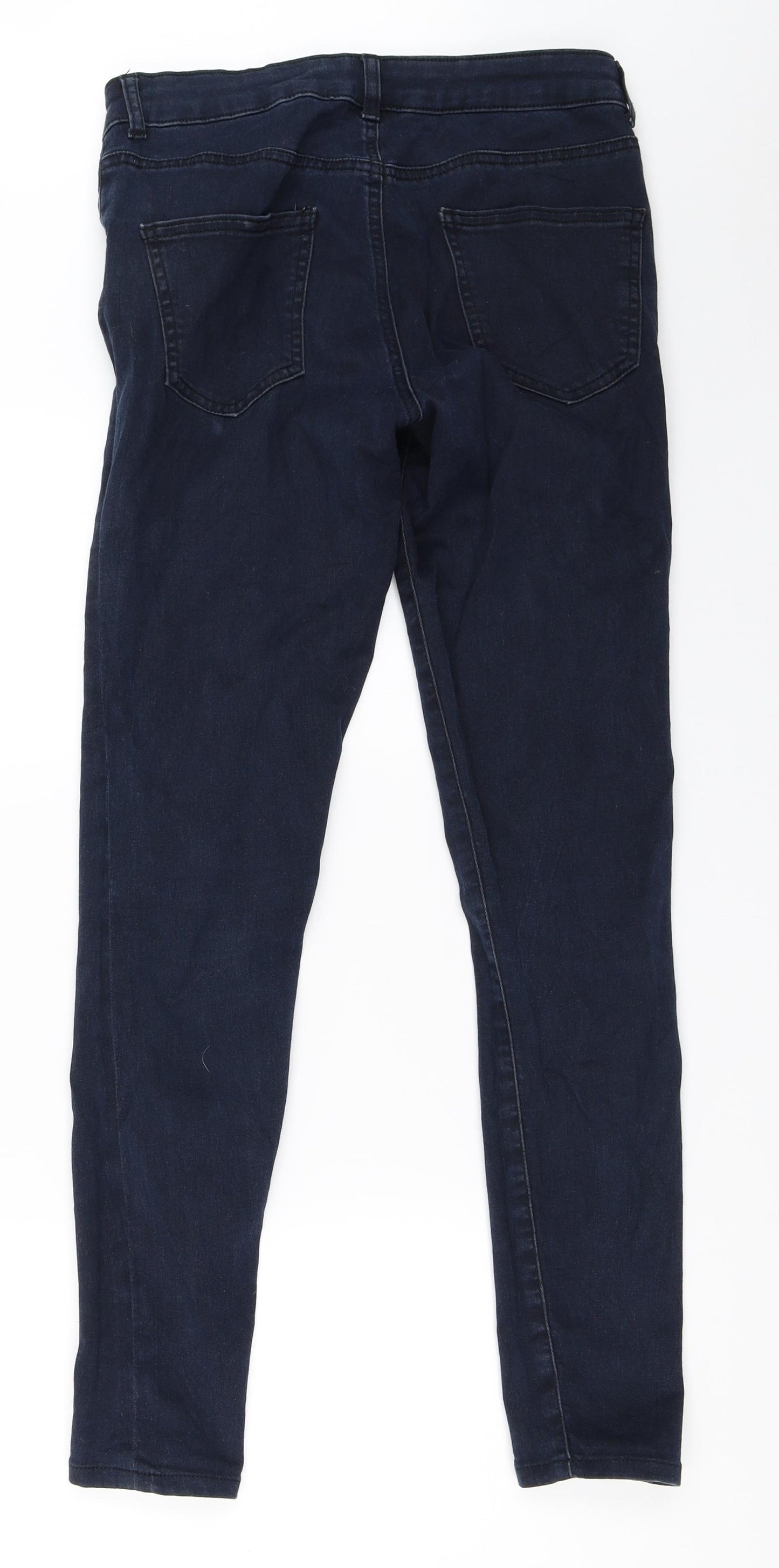 Warehouse Womens Blue   Skinny Jeans Size 12 L29.5 in