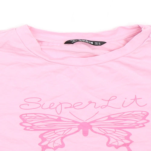 SheIn Womens Pink   Cropped T-Shirt Size M