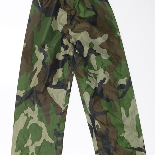 Drykids Boys Green Camouflage  Rain Trousers Trousers Size 7-8 Years - Waterproof Trousers