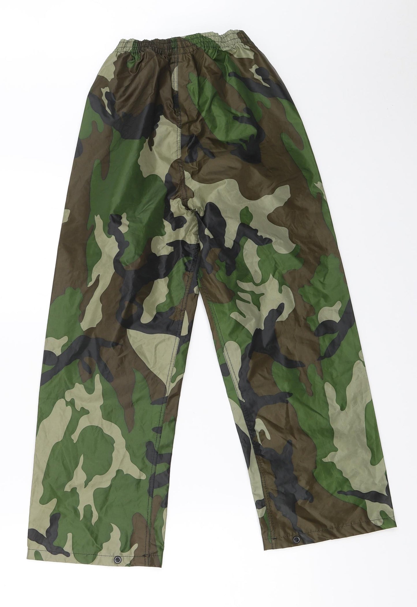 Drykids Boys Green Camouflage  Rain Trousers Trousers Size 7-8 Years - Waterproof Trousers