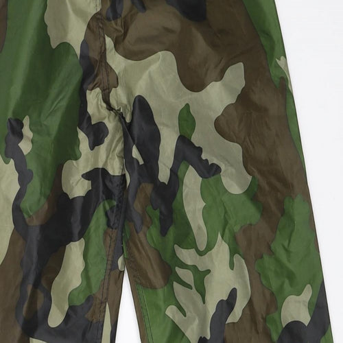 Drykids Boys Green Camouflage  Rain Trousers Trousers Size 7-8 Years - Waterproof Trousers