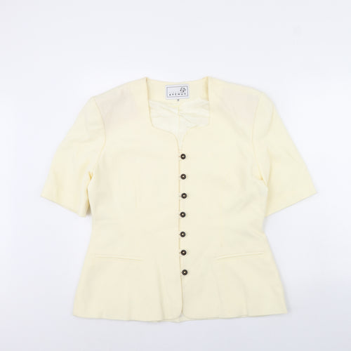 Avenue Womens Ivory   Jacket  Size 16  - Shoulder Pads