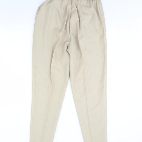 essence Womens Beige   Dress Pants Trousers Size 16 L29 in