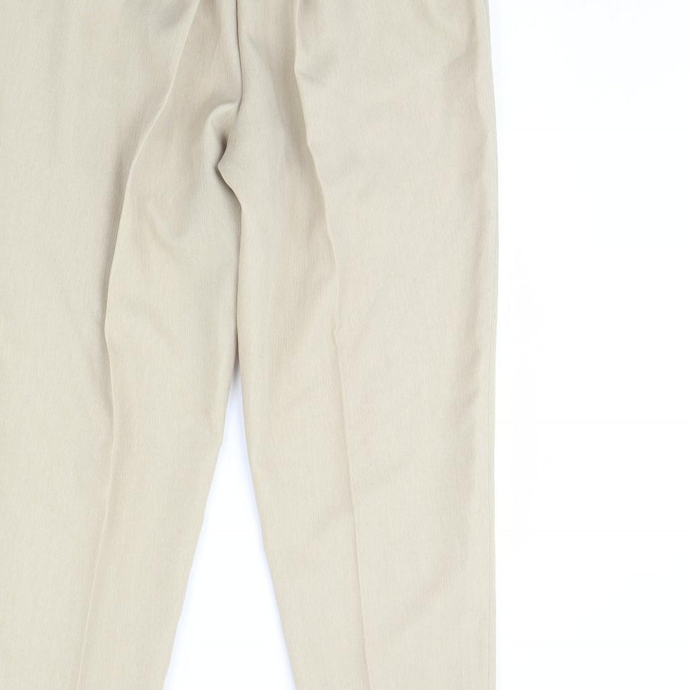 essence Womens Beige   Dress Pants Trousers Size 16 L29 in