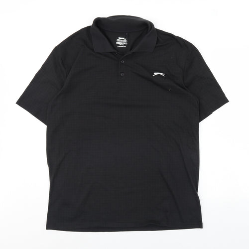 Slazenger Womens Black   Basic Polo Size XL