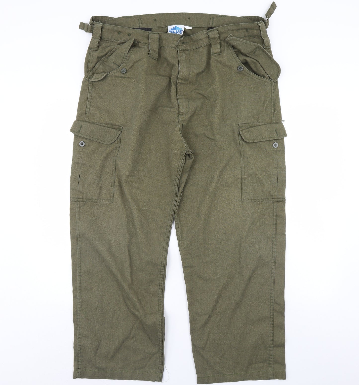 Blue Castle Mens Green   Cargo Trousers Size 42 in L31 in