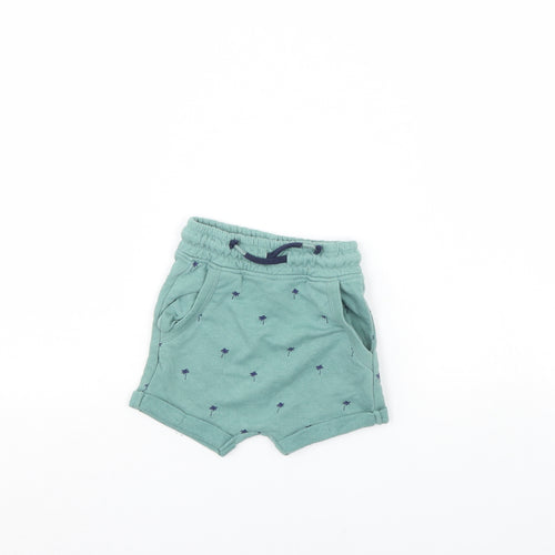 George Baby Green Floral  Cropped Trousers Size 18 Months