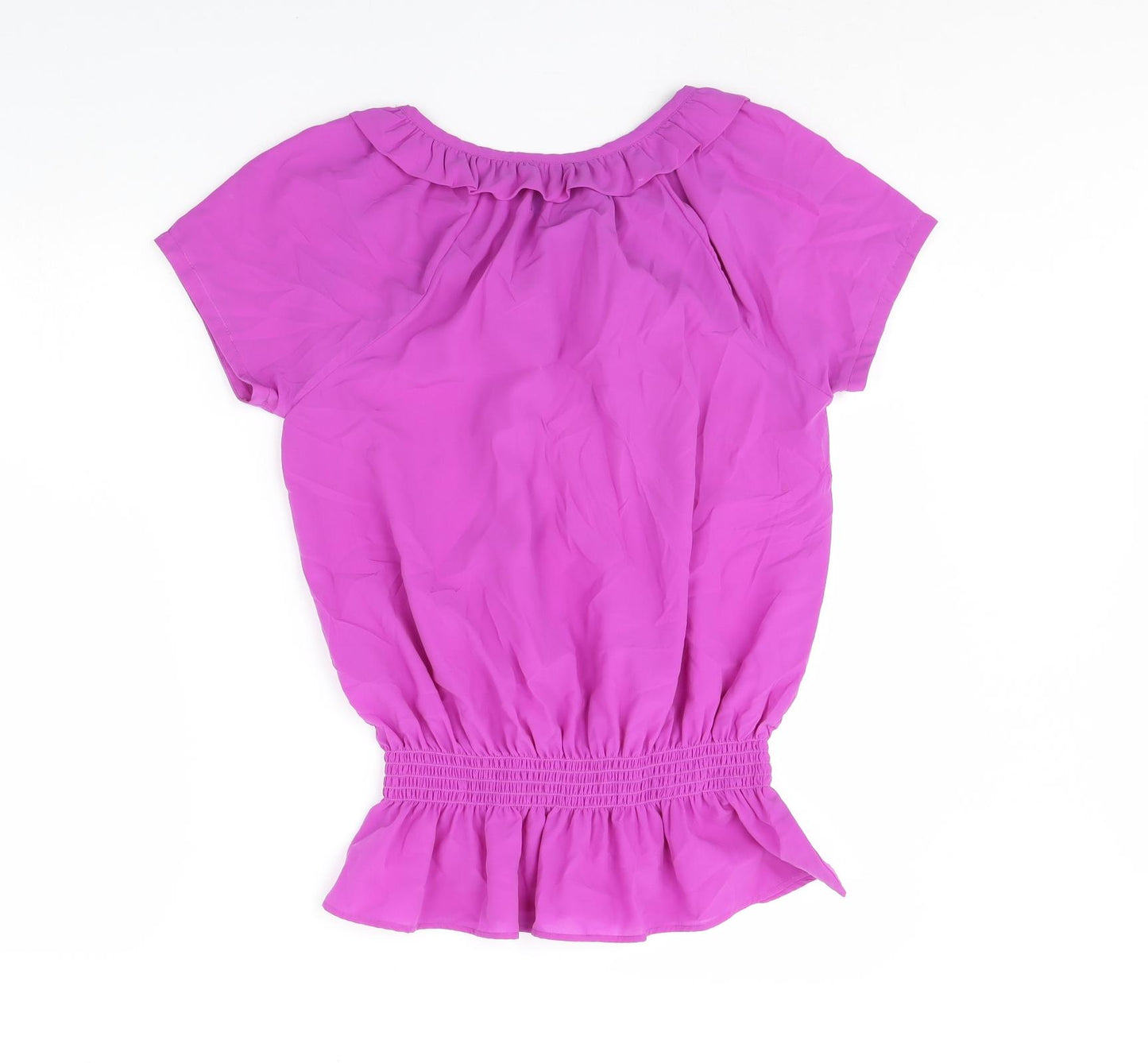 Evie Womens Purple   Basic Blouse Size 12