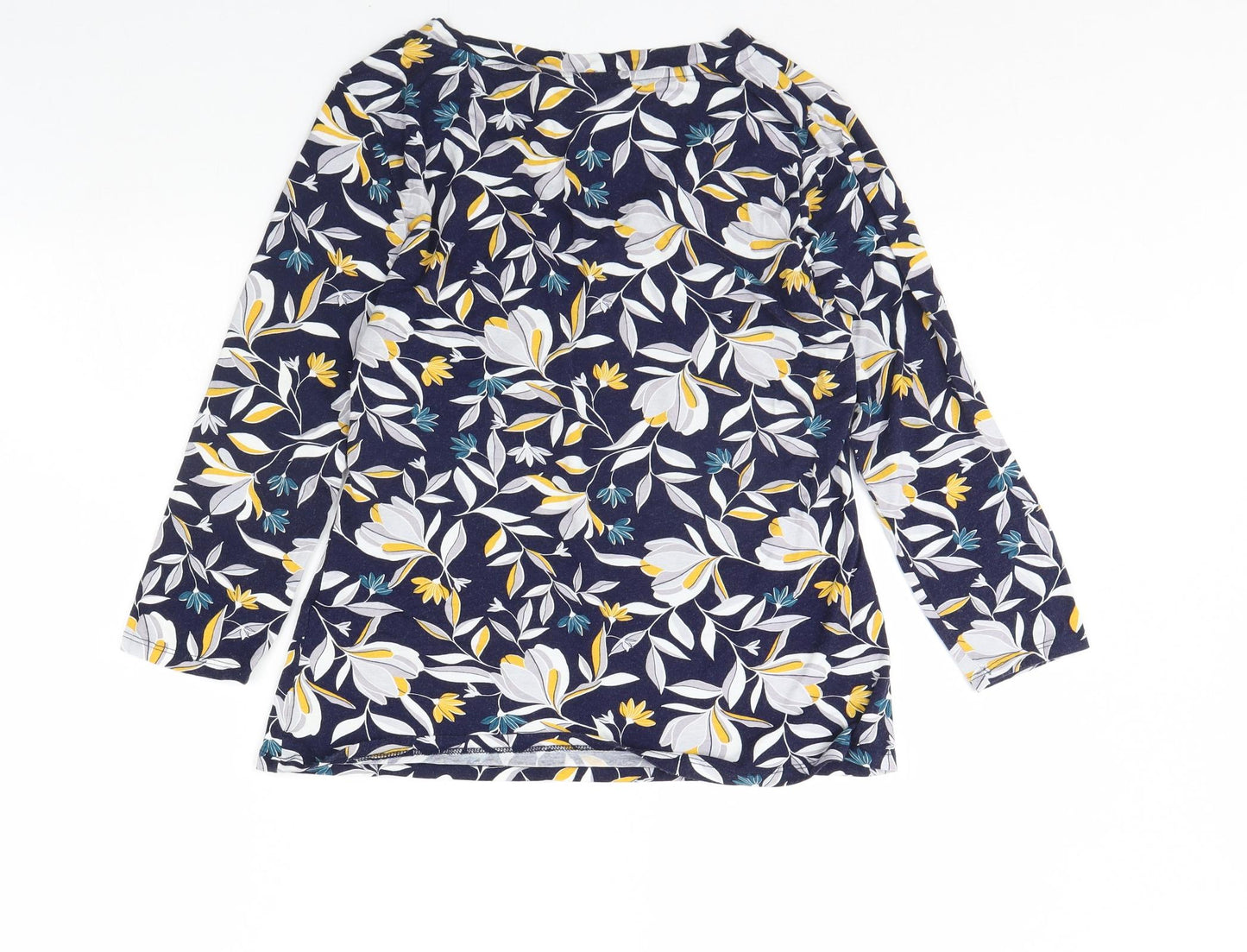 Bonmarché Womens Blue Floral  Basic Blouse Size 14