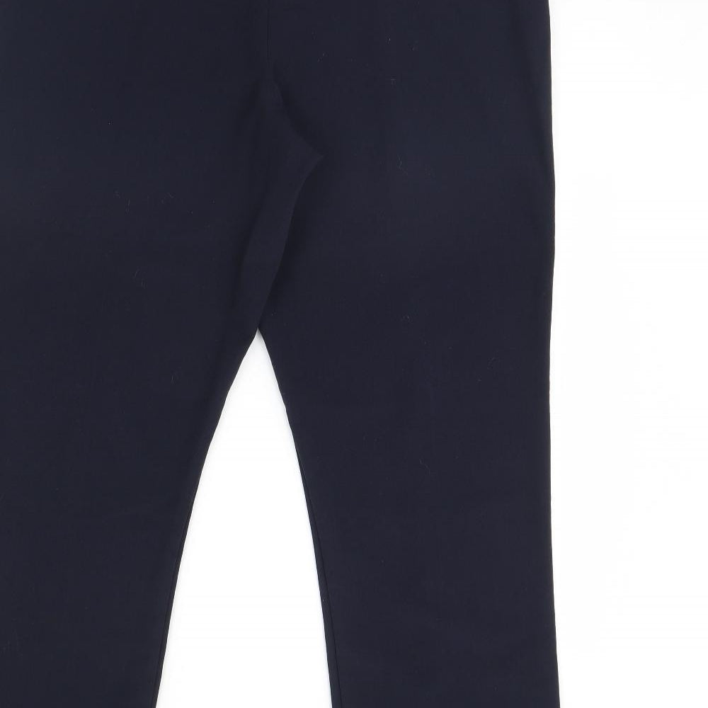 straight Leg Womens Blue   Trousers  Size 14 L29 in