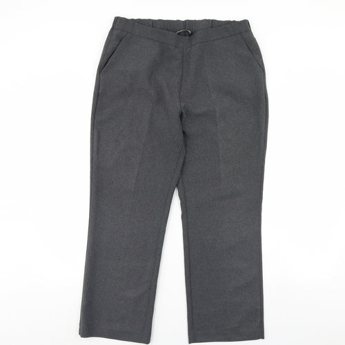 straight Leg Womens Grey   Dress Pants Trousers Size 14 L29 in