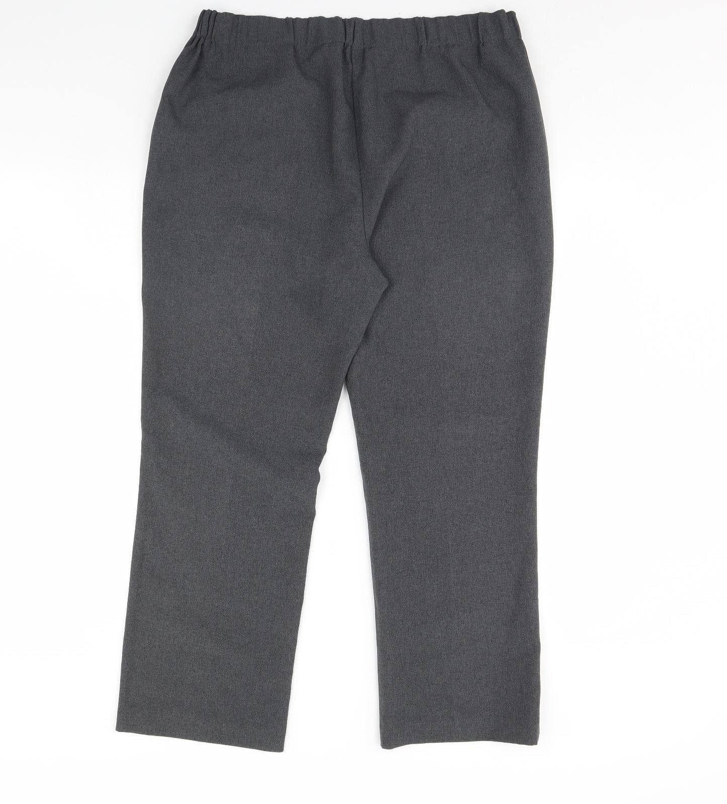 straight Leg Womens Grey   Dress Pants Trousers Size 14 L29 in