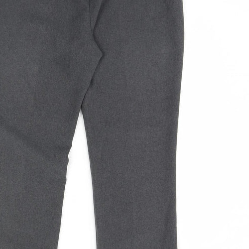 straight Leg Womens Grey   Dress Pants Trousers Size 14 L29 in