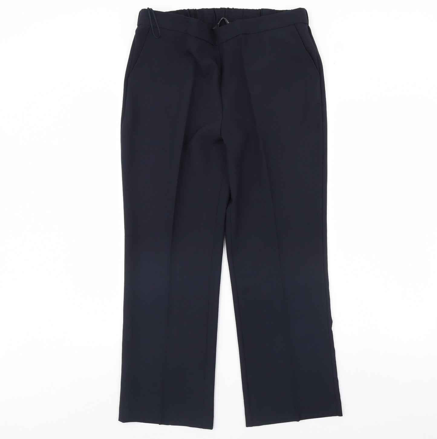 straight Leg Womens Blue   Dress Pants Trousers Size 14 L30 in