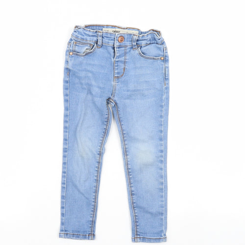 Denim & Co. Girls Blue  Denim Skinny Jeans Size 3 Years