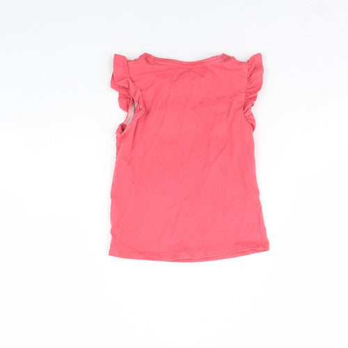 F&F Girls Pink   Basic Tank Size 18-24 Months  - Heart